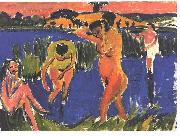 Ernst Ludwig Kirchner Four bathers china oil painting artist